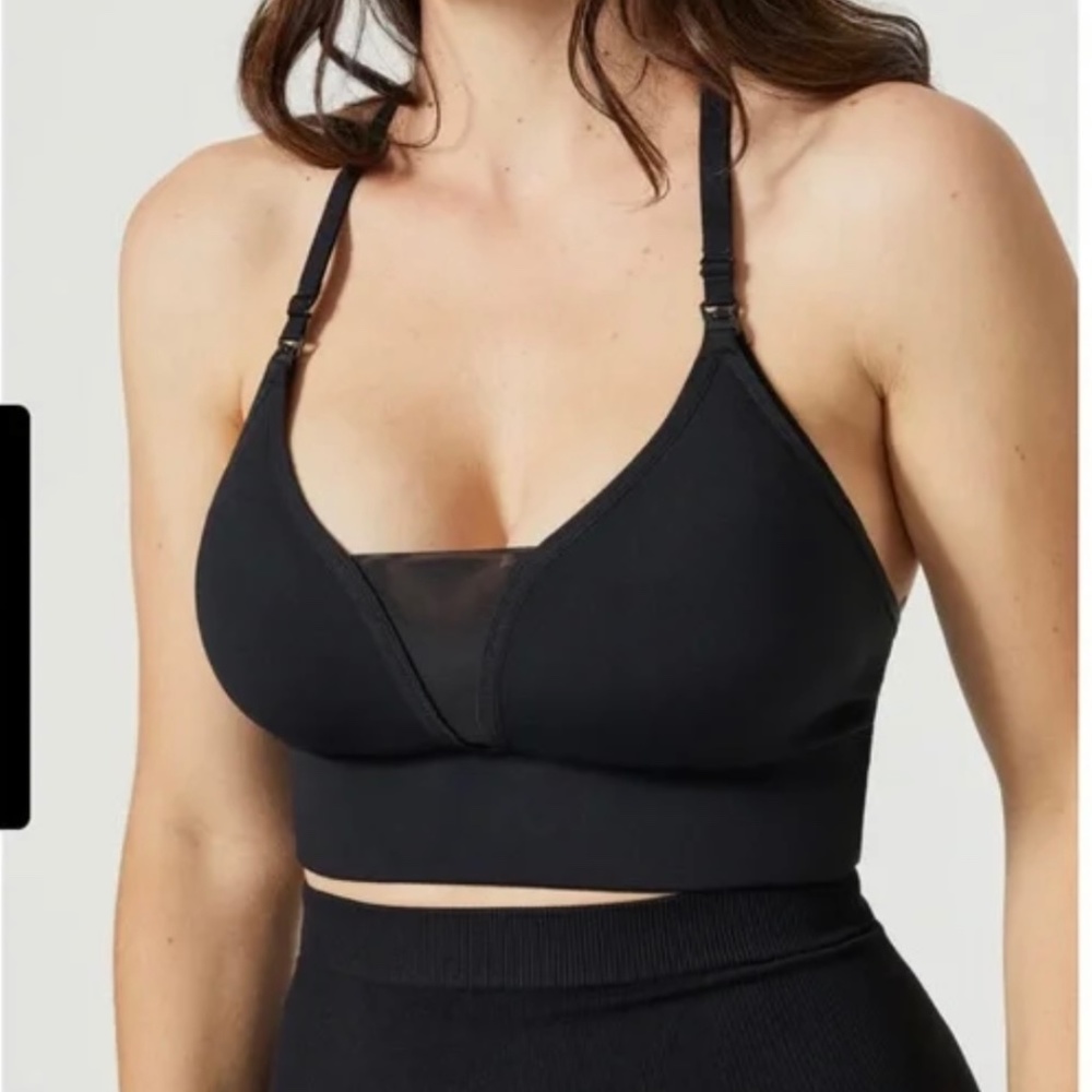 BLANQI Adjustable Racerback Nursing Bra black size XL